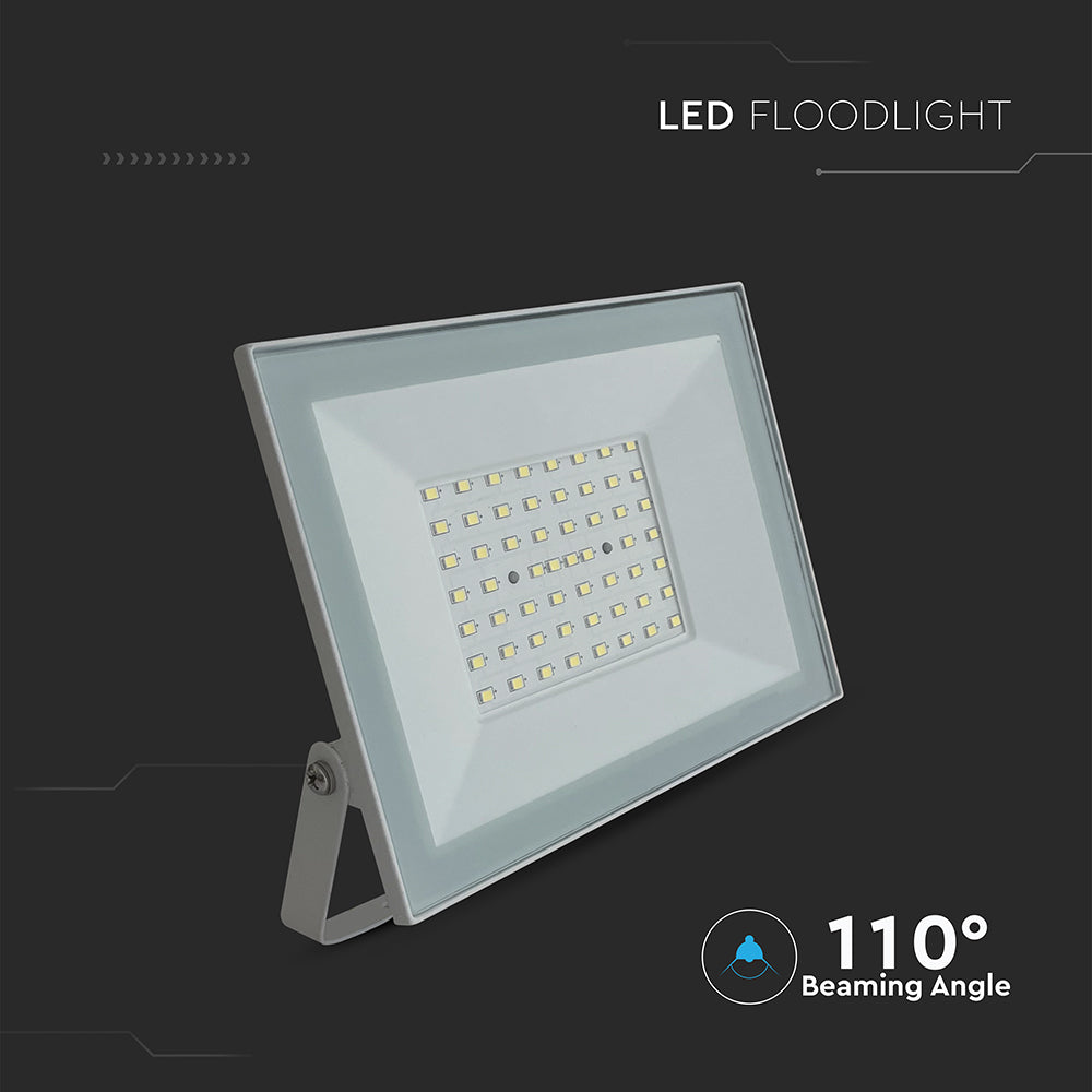 50W Naświetlacz LED / Seria: E-Class / Barwa:4000K / Obudowa: Biała