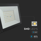 50W Naświetlacz LED / Seria: E-Class / Barwa:6500K / Obudowa: Czarna