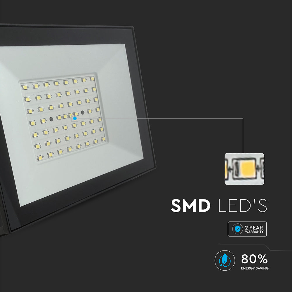 50W Naświetlacz LED / Seria: E-Class / Barwa:6500K / Obudowa: Czarna