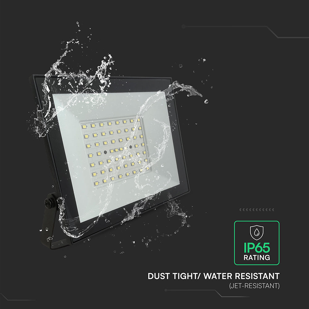 50W Naświetlacz LED / Seria: E-Class / Barwa:6500K / Obudowa: Czarna