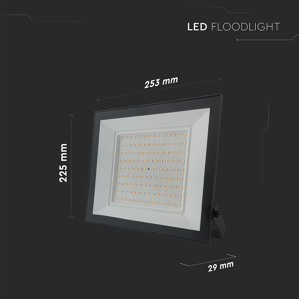 100W Naświetlacz LED / Seria: E-Class / Barwa:3000K / Obudowa: Czarna