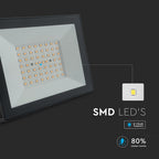 50W Naświetlacz LED / Seria: E-Class / Barwa:3000K / Obudowa: Czarna