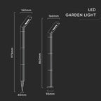 1.5W Oprawa ogrodowa solarna / Barwa:3w1 / IP65 / Obudowa: Czarny