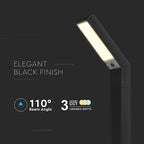 1.5W Oprawa ogrodowa solarna / Barwa:3w1 / IP65 / Obudowa: Czarny