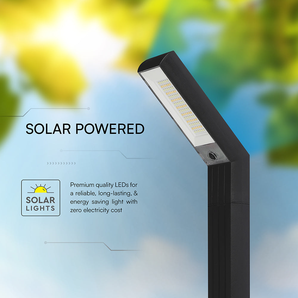 1.5W Oprawa ogrodowa solarna / Barwa:3w1 / IP65 / Obudowa: Czarny
