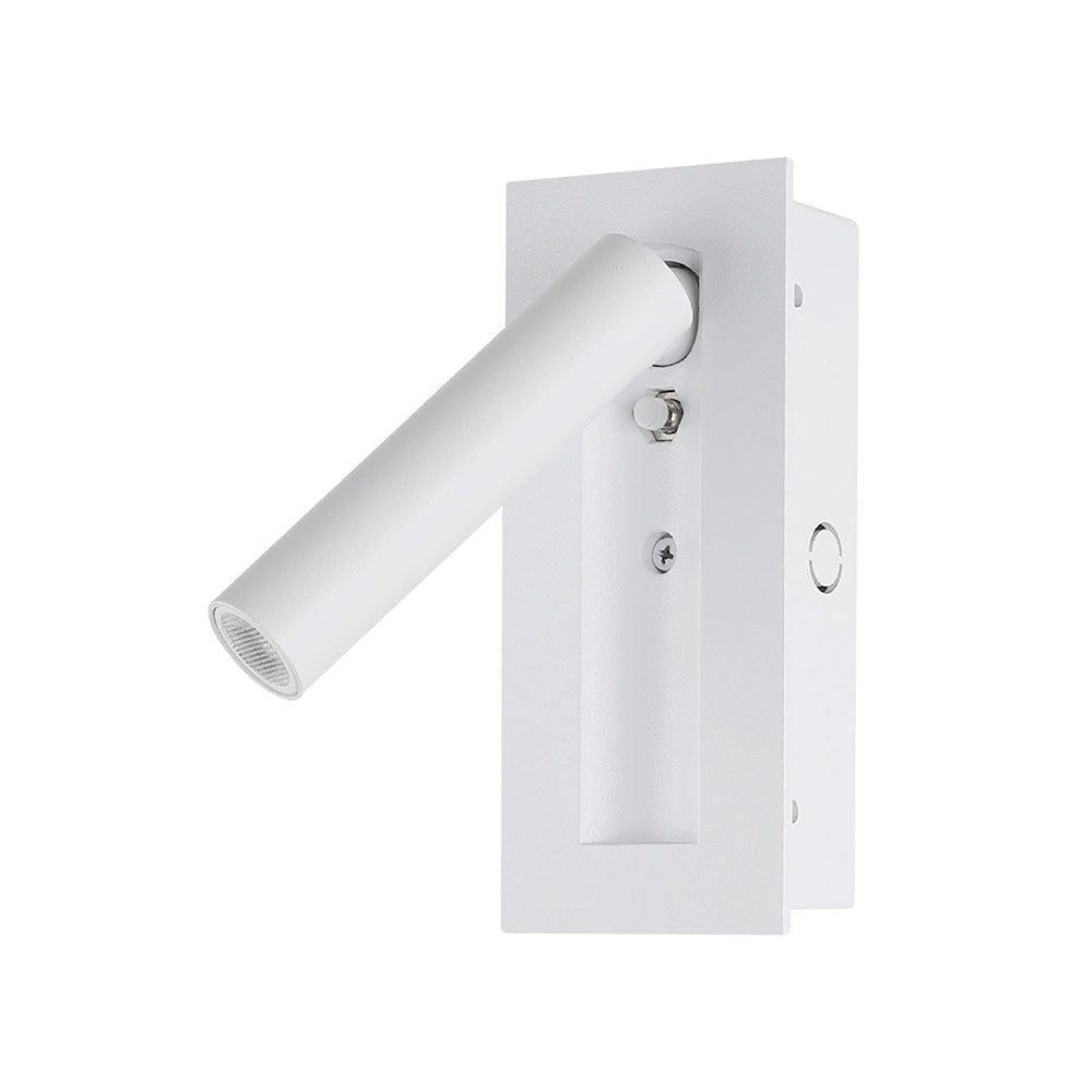 2W Hotelowa lampa ścienna / Chip CREE / Barwa: 3000K / Kolor: Biały