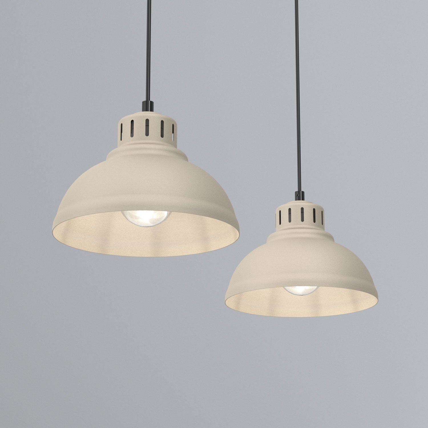 żyrandol Sven beige 2xE27