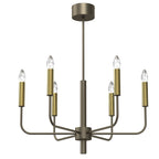 żyrandol Akasya titanium-bronze/gold 6xE14