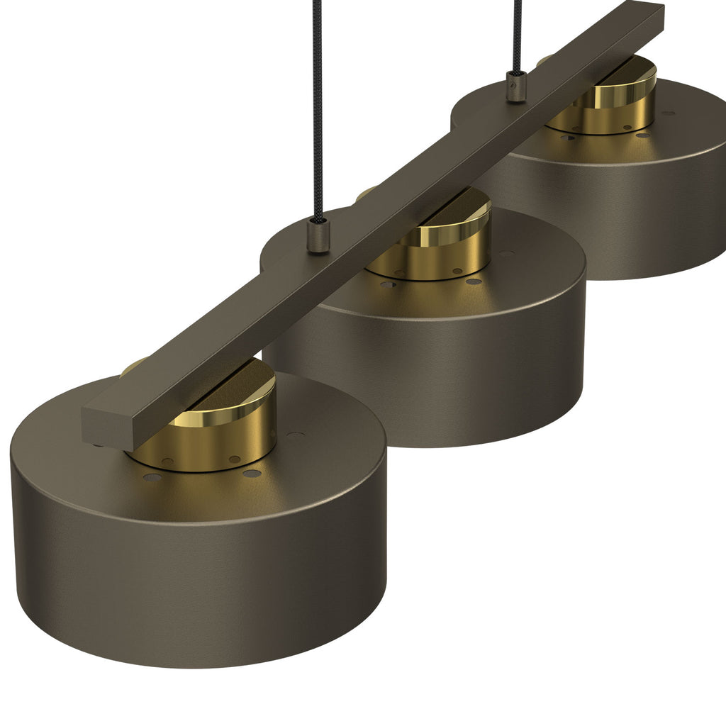 żyrandol Marti titanium-bronze/gold 3xE27