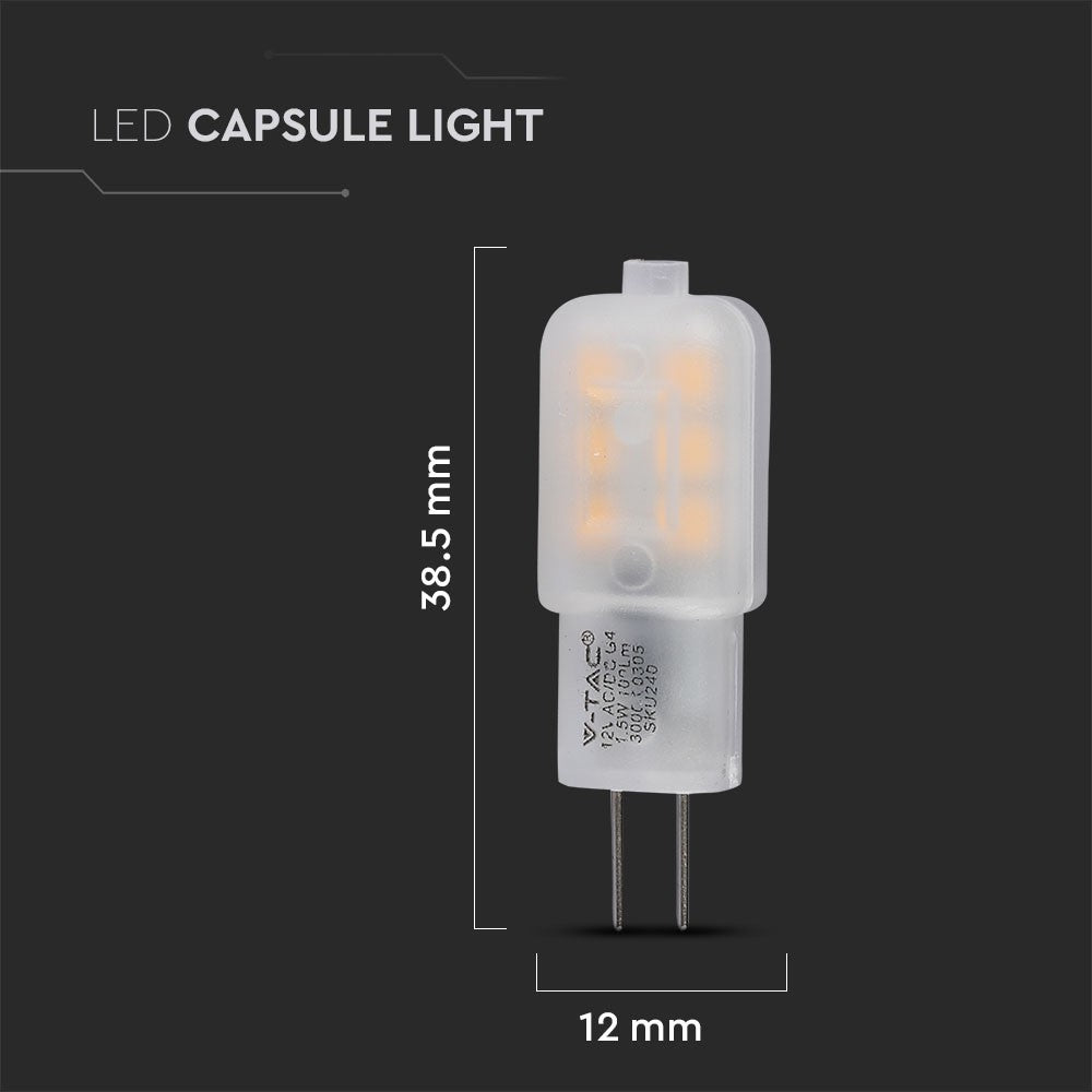 1.5W Żarówka LED / Chip SAMSUNG / Barwa:4000K / Trzonek:G4