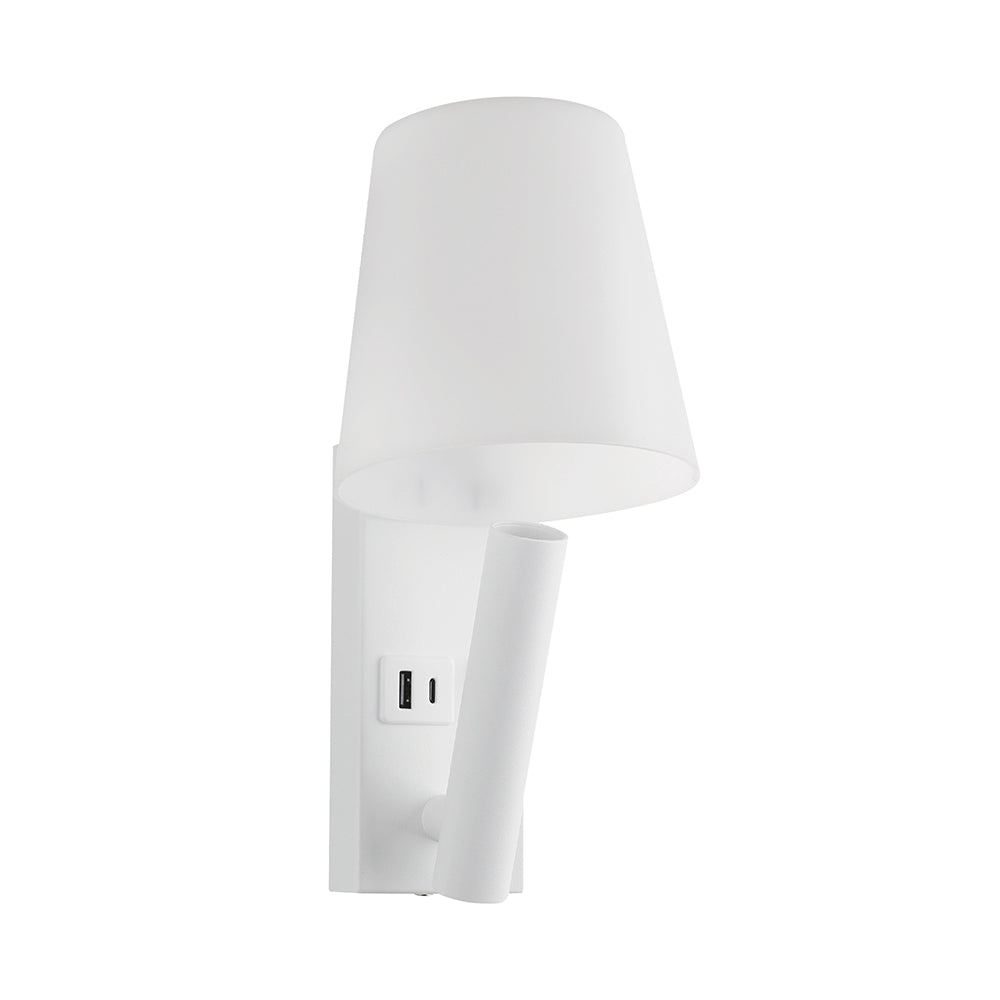 2W Hotelowa lampa ścienna / Chip CREE / Barwa: 3000K / Kolor: Biały