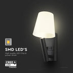 2W Hotelowa lampa ścienna USB / Chip CREE / Barwa: 3000K / Kolor: Czarny