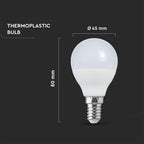 6.5W P45 Żarówka LED / Barwa:4000K / Trzonek:E14
