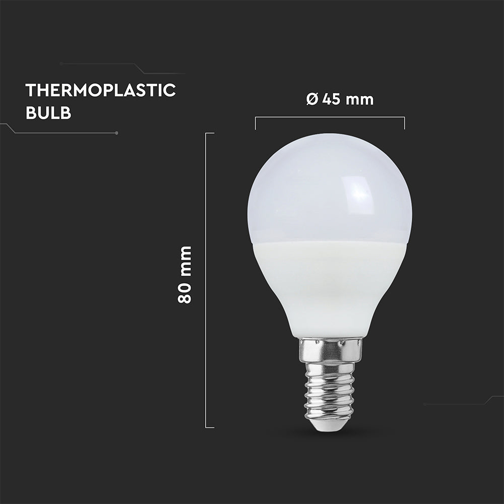 6.5W P45 Żarówka LED / Barwa:4000K / Trzonek:E14