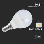 6.5W P45 Żarówka LED / Barwa:6500K / Trzonek:E14