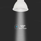 6W GU10 Żarówka LED / Barwa:3000K / Kąt 10'D / Trzonek:GU10