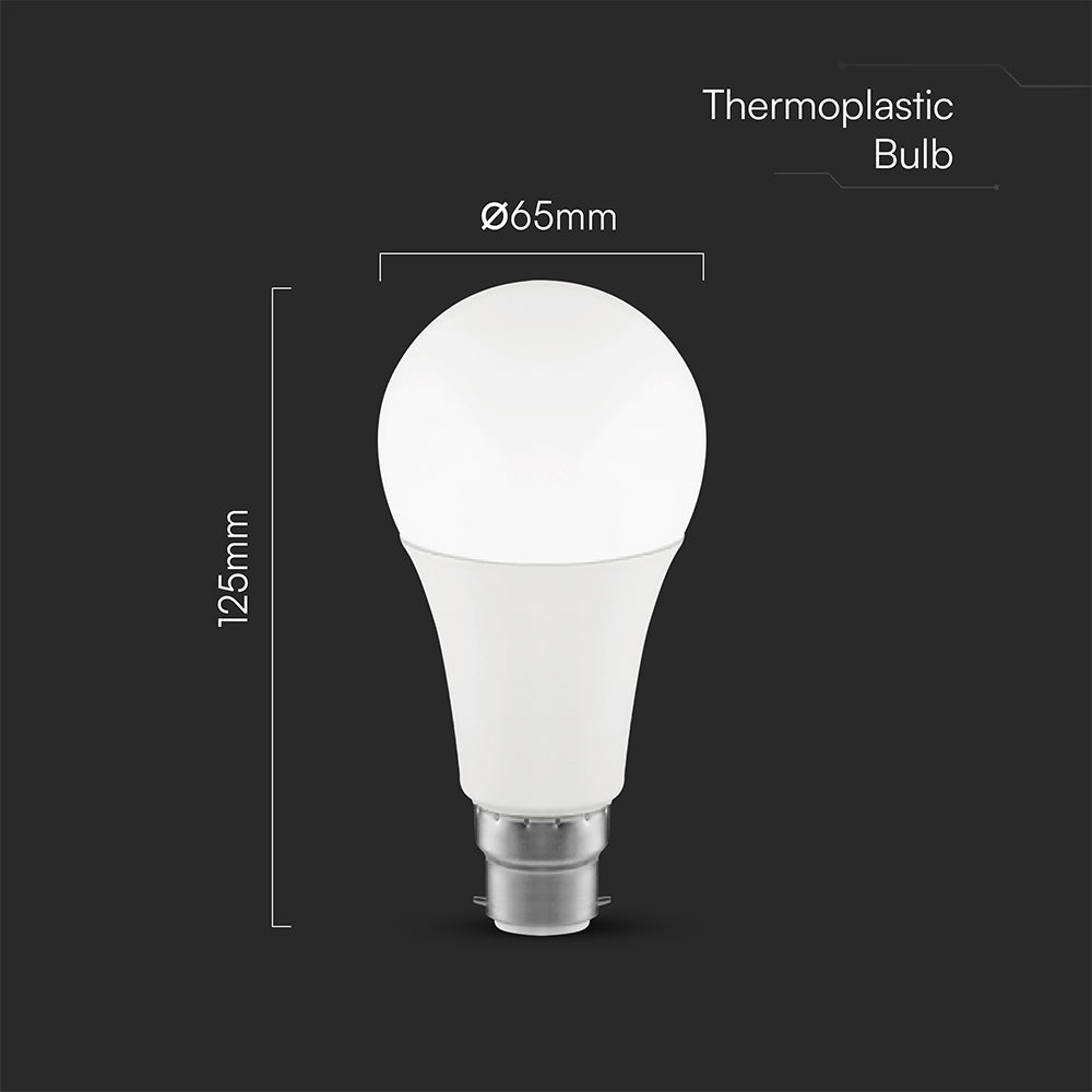 15W A65 Żarówka LED / Chip CREE / Barwa:6500K / Trzonek:B22 / 6 Lat gwarancji