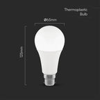 15W A65 Żarówka LED / Chip CREE / Barwa:6500K / Trzonek:B22 / 6 Lat gwarancji