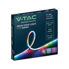 15W Zestaw NEON FLEX z sterownikiem i pilotem / Barwa: MAGIC RGB / Zasilanie: 5V USB / IP20 / Rolka:5m
