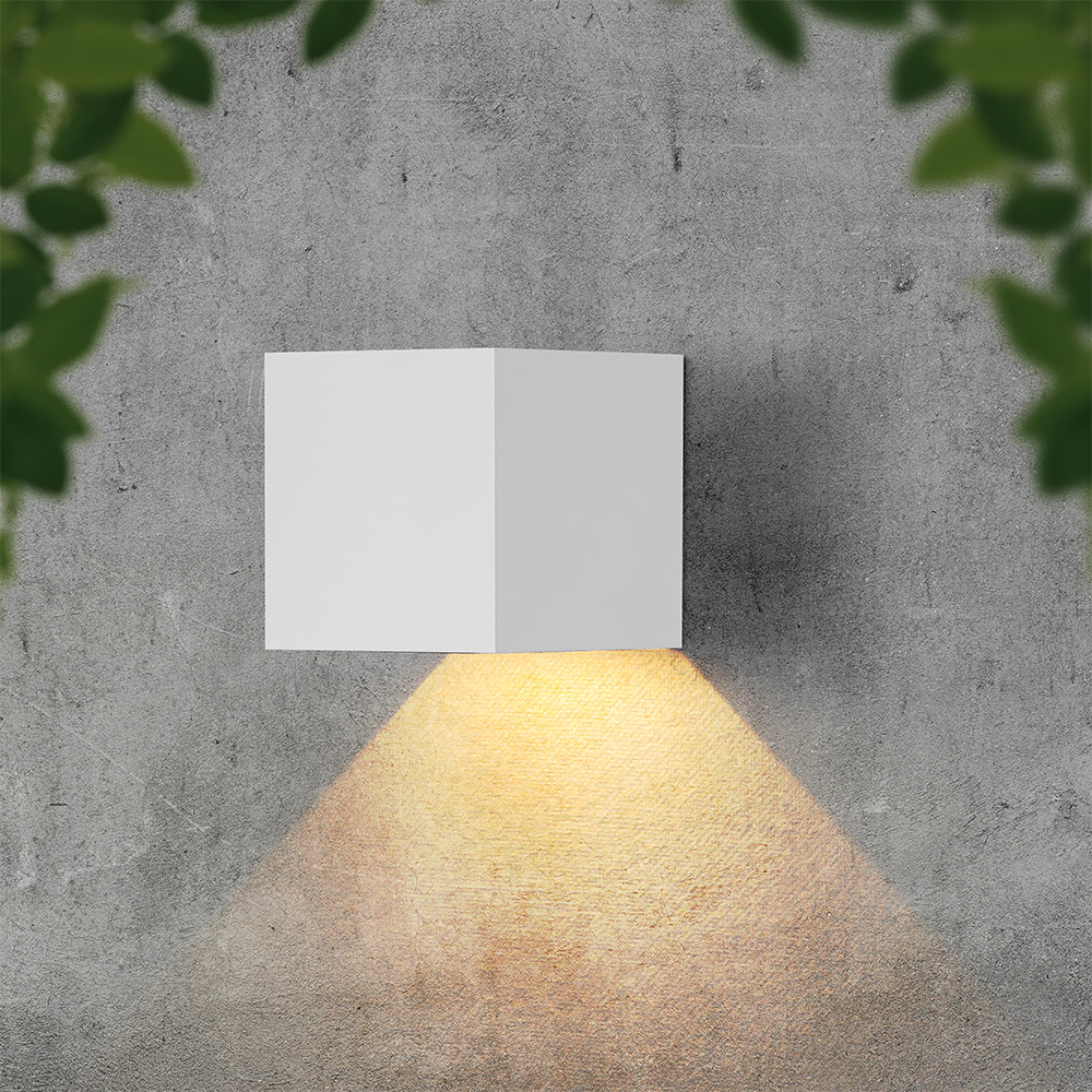 9W Solarna Lampa Ścienna z czujnikiem ruchu / Barwa: 3w1 / Obudowa: Biała / IP65