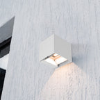 9W Solarna Lampa Ścienna z czujnikiem ruchu / Barwa: 3w1 / Obudowa: Biała / IP65