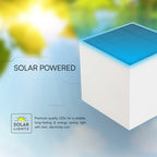 9W Solarna Lampa Ścienna z czujnikiem ruchu / Barwa: 3w1 / Obudowa: Biała / IP65