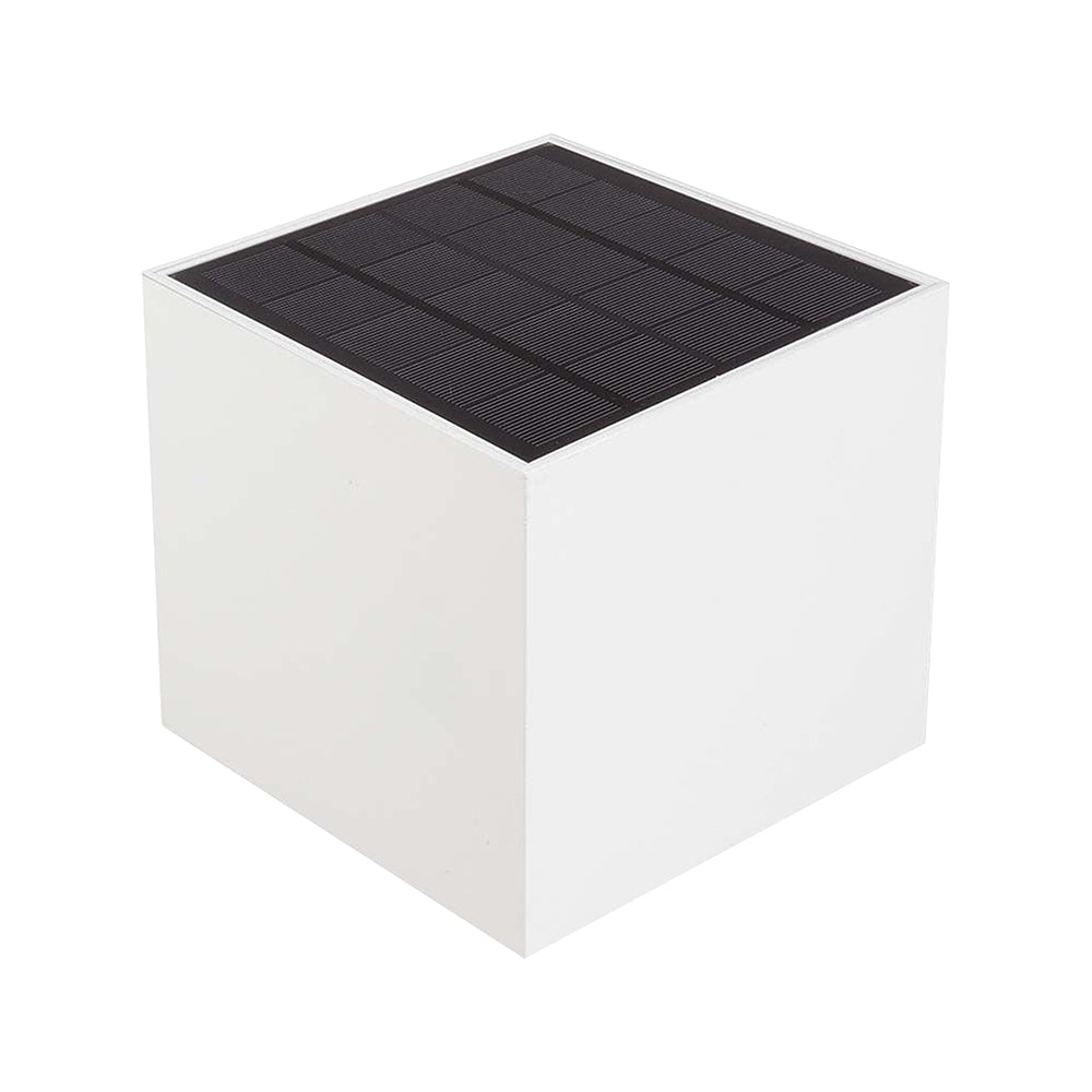 9W Solarna Lampa Ścienna z czujnikiem ruchu / Barwa: 3w1 / Obudowa: Biała / IP65