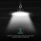 150W Oprawa Highbay / Chip CREE / Barwa:4000K / Obudowa: Czarna / 6 Lat gwarancji / Skuteczność 155lm/W / Kąt 90'