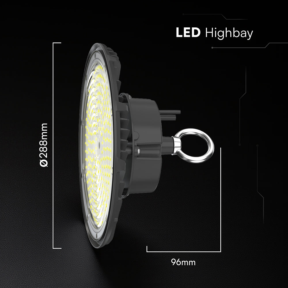 200W Oprawa Highbay / Barwa:6500K / Obudowa: Czarna / 5 Lat gwarancji / Skuteczność 155lm/W / Kąt 90'