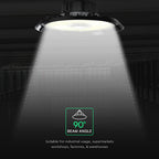 200W Oprawa Highbay / Chip CREE / Barwa:4000K / Obudowa: Czarna / 6 Lat gwarancji / Skuteczność 135lm/W / Kąt 90'