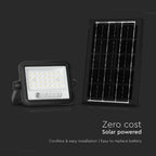 6W Solarny naświetlacz LED z czujnikiem zmierzchu ALTO / Panel z przewodem: 3m / Pilot / Barwa:3w1 / Obudowa: Czarna