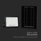 8W Solarny naświetlacz LED z czujnikiem zmierzchu ALTO / Panel z przewodem: 3m / Pilot / Barwa:3w1 / Obudowa: Czarna