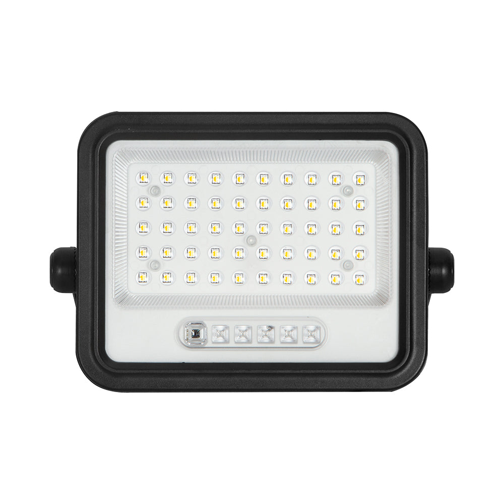 8W Solarny naświetlacz LED z czujnikiem zmierzchu ALTO / Panel z przewodem: 3m / Pilot / Barwa:3w1 / Obudowa: Czarna