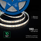 15W Taśma LED / Chip CREE / Barwa:3w1 / IP20 / Zasilanie: 24V / Wzmocniony podkład PCB / Rolka:10m / 6 Lat gwarancji