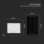 12W Solarny naświetlacz LED z czujnikiem zmierzchu ALTO / Panel z przewodem: 3m / Pilot / Barwa:3w1 / Obudowa: Czarna