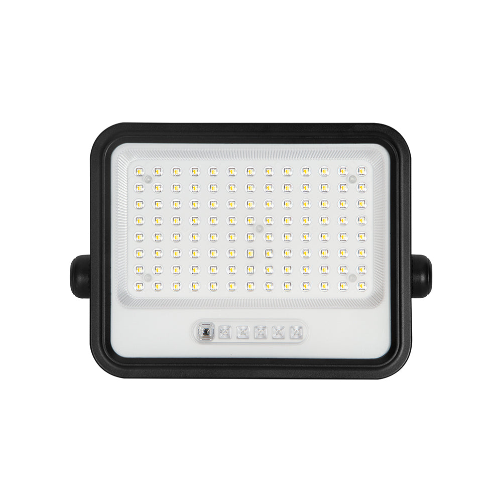 12W Solarny naświetlacz LED z czujnikiem zmierzchu ALTO / Panel z przewodem: 3m / Pilot / Barwa:3w1 / Obudowa: Czarna