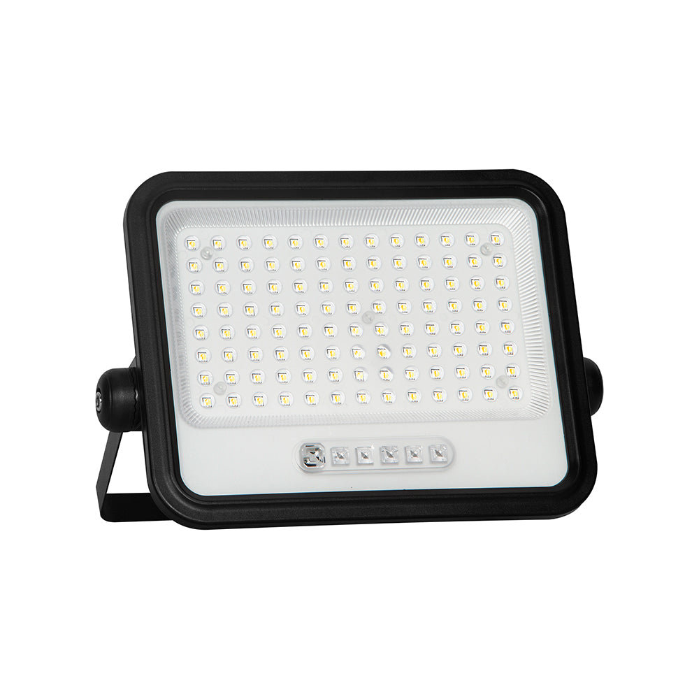 12W Solarny naświetlacz LED z czujnikiem zmierzchu ALTO / Panel z przewodem: 3m / Pilot / Barwa:3w1 / Obudowa: Czarna