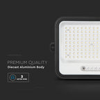 20W Solarny naświetlacz LED z czujnikiem zmierzchu ALTO / Panel z przewodem: 3m / Pilot / Barwa:3w1 / Obudowa: Czarna