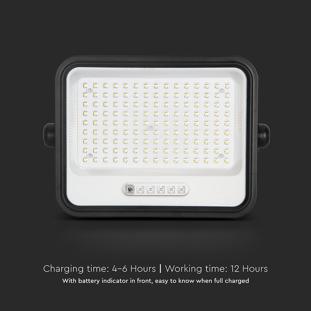 20W Solarny naświetlacz LED z czujnikiem zmierzchu ALTO / Panel z przewodem: 3m / Pilot / Barwa:3w1 / Obudowa: Czarna