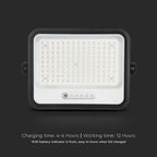 20W Solarny naświetlacz LED z czujnikiem zmierzchu ALTO / Panel z przewodem: 3m / Pilot / Barwa:3w1 / Obudowa: Czarna