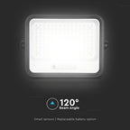 20W Solarny naświetlacz LED z czujnikiem zmierzchu ALTO / Panel z przewodem: 3m / Pilot / Barwa:3w1 / Obudowa: Czarna