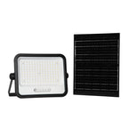 20W Solarny naświetlacz LED z czujnikiem zmierzchu ALTO / Panel z przewodem: 3m / Pilot / Barwa:3w1 / Obudowa: Czarna