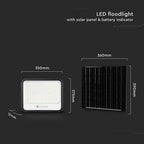 25W Solarny naświetlacz LED z czujnikiem zmierzchu ALTO / Panel z przewodem: 3m / Pilot / Barwa:3w1 / Obudowa: Czarna