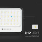 25W Solarny naświetlacz LED z czujnikiem zmierzchu ALTO / Panel z przewodem: 3m / Pilot / Barwa:3w1 / Obudowa: Czarna