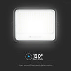 25W Solarny naświetlacz LED z czujnikiem zmierzchu ALTO / Panel z przewodem: 3m / Pilot / Barwa:3w1 / Obudowa: Czarna