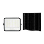 25W Solarny naświetlacz LED z czujnikiem zmierzchu ALTO / Panel z przewodem: 3m / Pilot / Barwa:3w1 / Obudowa: Czarna