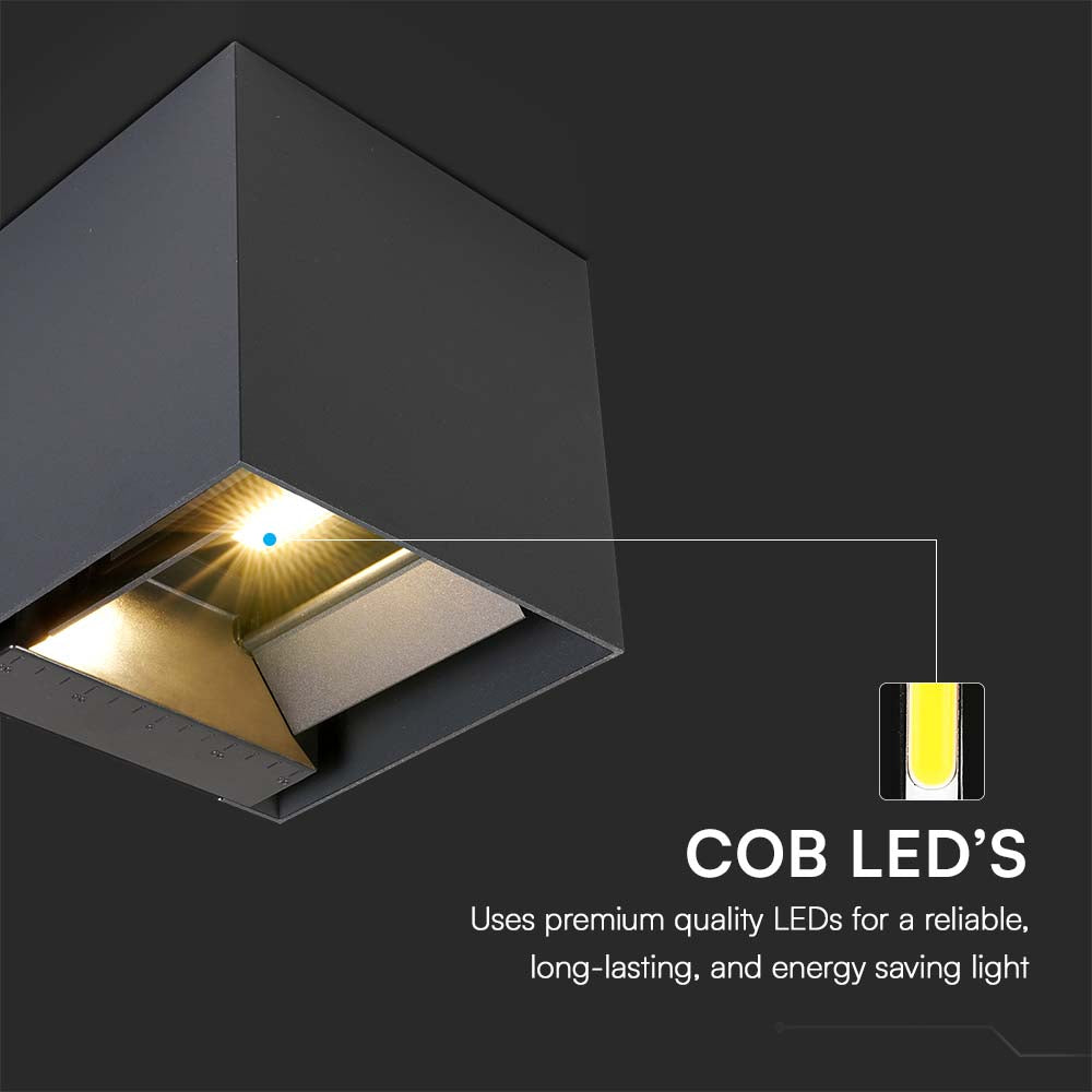 9W Solarna Lampa Ścienna z czujnikiem ruchu / Barwa: 3w1 / Obudowa: Szara / IP65