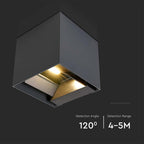 9W Solarna Lampa Ścienna z czujnikiem ruchu / Barwa: 3w1 / Obudowa: Szara / IP65