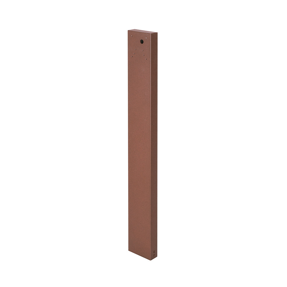 Słupek do ściennych kinkietów solarnych VT-409 / Wysokość: 80cm / Obudowa: Brązowy