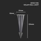 Szpilka do kinkietów solarnych VT-409 / Obudowa: Szara